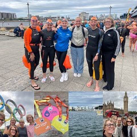 Masters und Triathleten des TPSK beim Dock2Dock 2026 in London