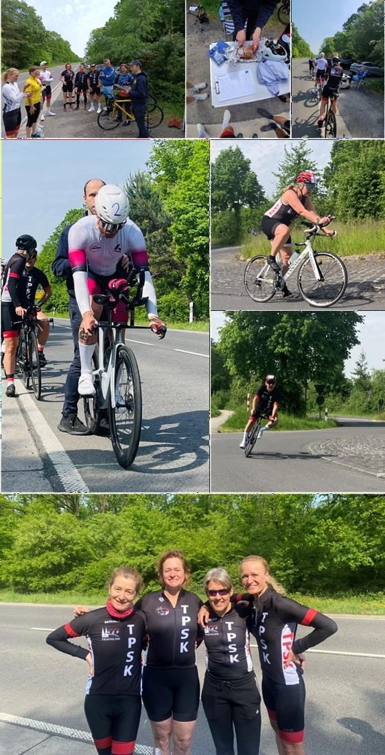 Bilder vom Einzelzeitfahren der Triathleten im TPSK K&ouml;ln-Porz  Mai 2026