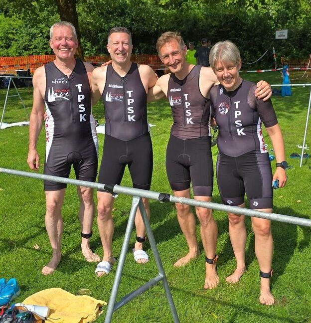 Liga-Team in Hagen 2026 TPSK-Triathleten beim Liga-Wettkampf in Hagen am 31. Mai 2026.