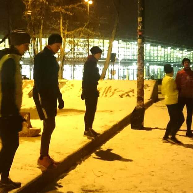 Lauftraining TPSK Triathlon Winter Gruppenbild TPSK Lauftraining