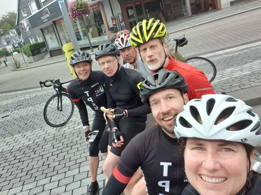 Rad-Ausfahrt TPSK Wermelskirchen Gruppenbild TPSK Rad-Ausfahrt